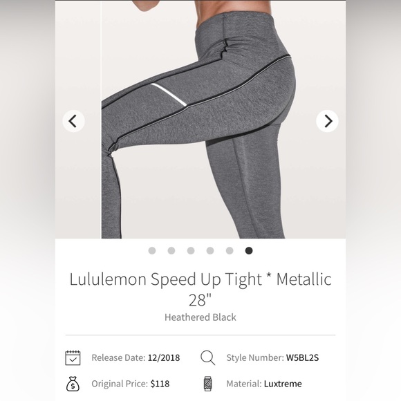 🖤 Lululemon Speed Up Tight *Metallic 28"
Heathered Black Sz 4✨Like 🆕 - Picture 6 of 10